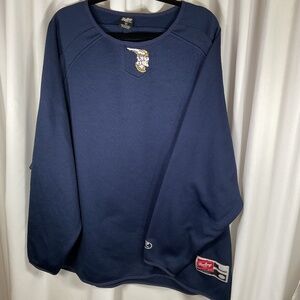 Minnesota Vikings Rawlings Long Sleeve Game Shirt Winter Warm Logo Blue Football